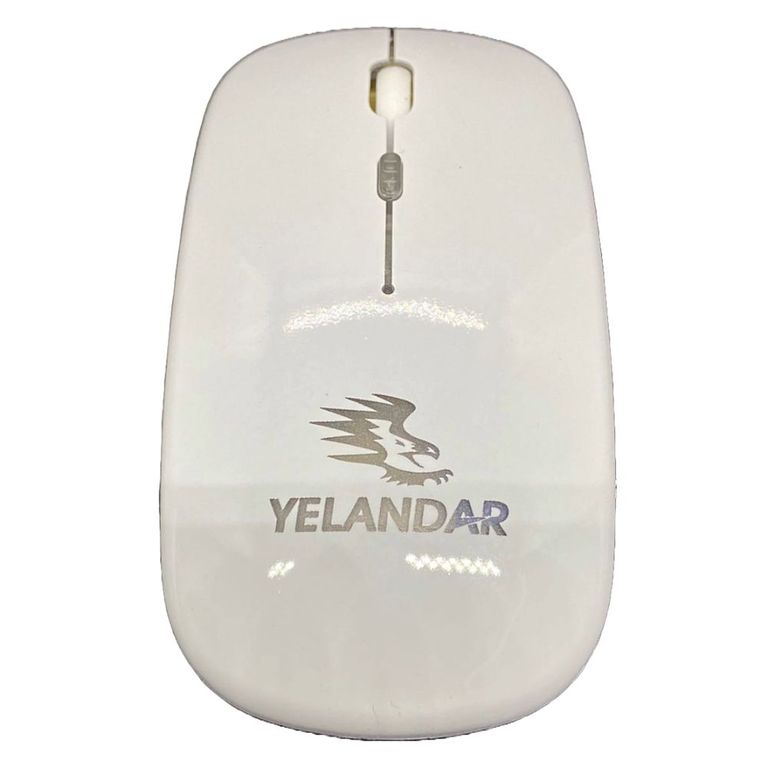 Mouse gamer inalámbrico color blanco Yelandar LED8