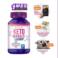 KETO WEIGHT LOSS - QuemaGrasa KetoBurner Promo x1 + Asesoria x1 Mes + Recetario Fit