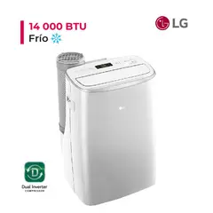 LG - AIRE ACONDICIONADO PORTATIL DE 14,000 BTU INVERTER FRIO SOLO.