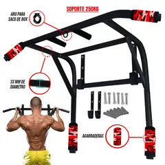 HOLGU - Barra 2 en 1 Paralela Calistenia Croosfit 250KG