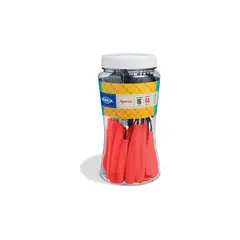 BRINOX - Juego de Cubiertos 16 Piezas Itaparica Rojo