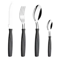 BRINOX - Juego de Cubiertos 24 Piezas Itaparica Negro
