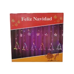 GENERICO - LUCES NAVIDEÑA ESTRELLA ARBOL MULTICOLOR GUIRNALDA