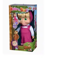 GENERICO - Masha Y El Oso Muñeca Masha Con Sonido 30cm Sacude Y Rie