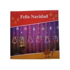 GENERICO - LUCES NAVIDEÑA ESTRELLA RENO CAMPANA MULTICOLOR GUIRNALDA