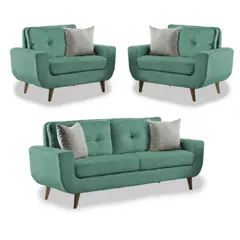 FABIANI HOME - Juego de Sala Vintage 2 1 1 Mango Fabiani Verde Jade