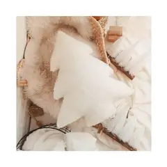 GENERICO - Cojin Árbol Navidad Blanco 45x40