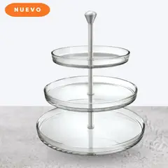 GENERICO - Soporte de Vidrio 3 Niveles para Cupcakes