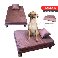GENERICO - Cama para perro TARIMA DOG - Talla S - Color Rosado