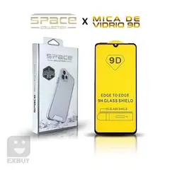 Case Space para Samsung Galaxy A20 y Mica de celular 9D 21D