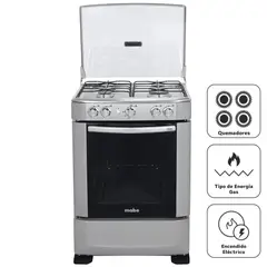 MABE - Cocina 60CM 4 Hornillas CMP6015AG0 Grafito