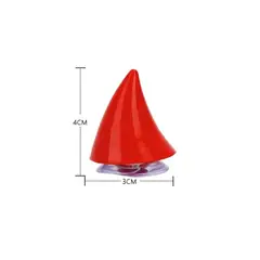 GENERICO - CUERNO ROJO CORTO DE DIABLO PARA CASCO DE MOTOCICLETA