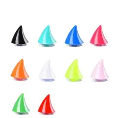 GENERICO - CUERNO BLANCO CORTO DE DIABLO PARA CASCO DE MOTOCICLETA