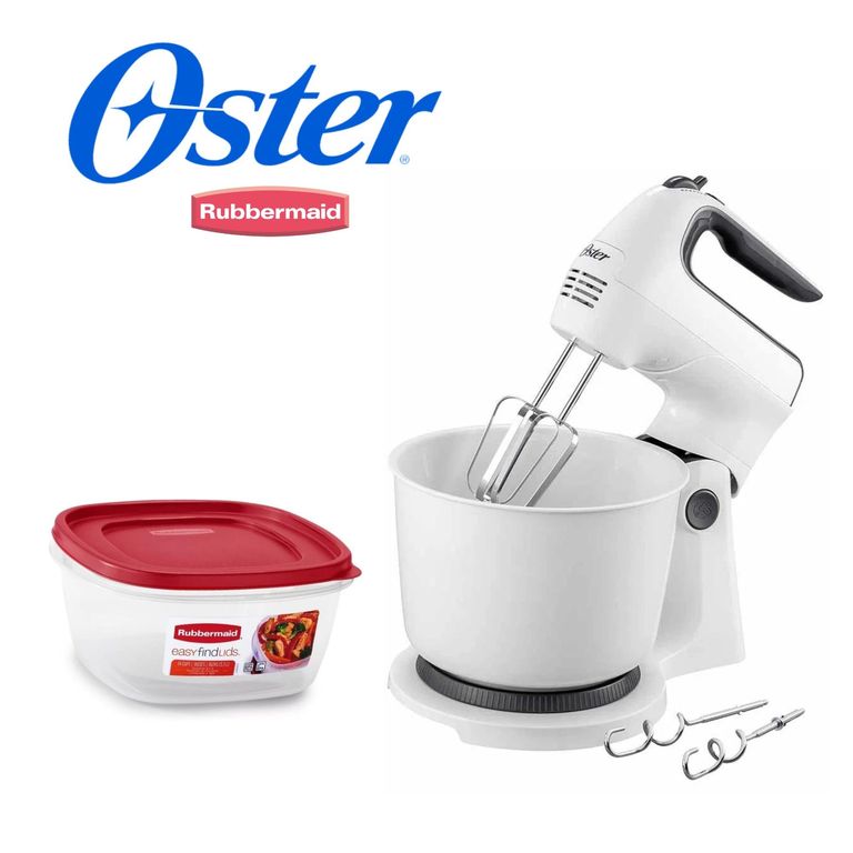 Batidora de mano y pedestal Oster  Hermético Rubbermaid 3300ml