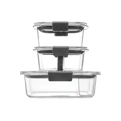 RUBBERMAID - Set herméticos Brilliance Tritan 10 piezas