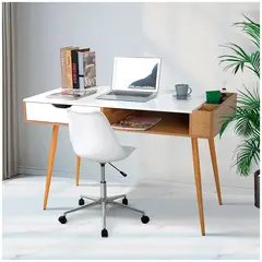 VENTITAS HOME - Escritorio Organizador Vintage Mirandah Duna y Blanco