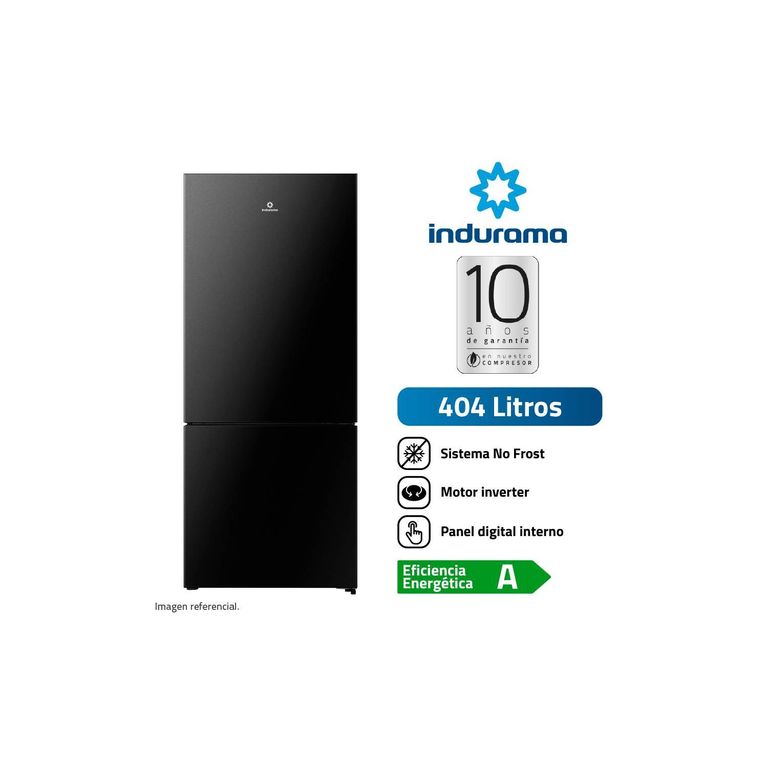 REFRIGERADORA 404LT RI-698N NO FROST NEGRO