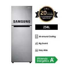 SAMSUNG - Refrigeradora 234 Lts Top Freezer Gris - RT22FARADS8