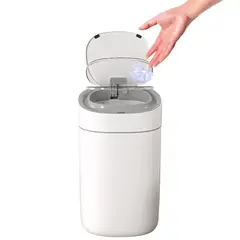 KOTIINI - Basurero sensor ABS 15L blanco