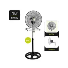 BOSSKO - VENTILADOR 3 EN 1 MOTOR DE 200W