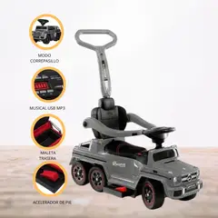 MERCEDES BENZ - Correpasillo a Batería 2 en 1 para Niños «AMG SIX» Gray