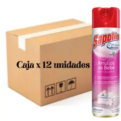 GENERICO - AMBIENTADOR SPRAY SAPOLIO ARULLOS DE BEBE 360ML CAJA X 12 UNIDADES.