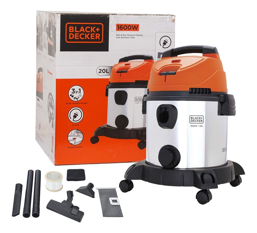 Aspiradora Seco/HÃºmedo 1600W 20 Litros Black + Decker BDWDS20-B2C.