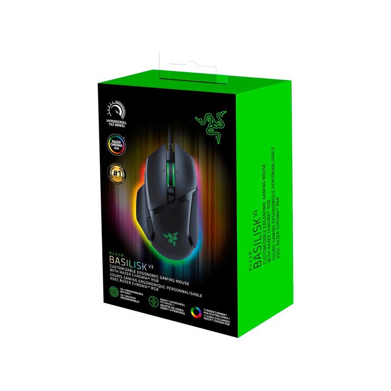 Mouse Basilisk V3 26K Dpi Focus + Hyperscroll Tilt Chrom