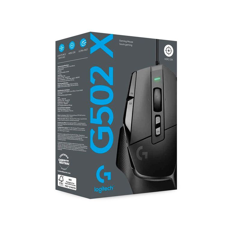 Mouse Gamer G502 X Hero 25K Dpi Black