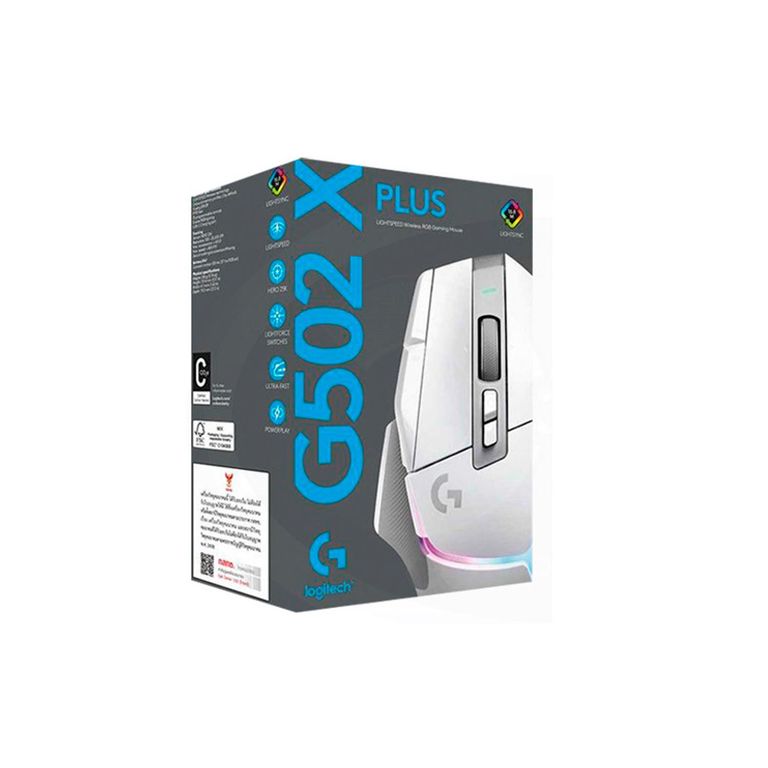Mouse Gamer G502 Xplus Lightpeed Wireless Rgb Gaming White