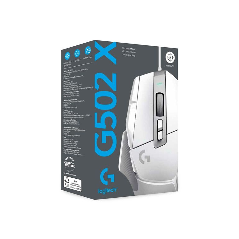 Mouse Gamer G502 X Hero 25Dpi White