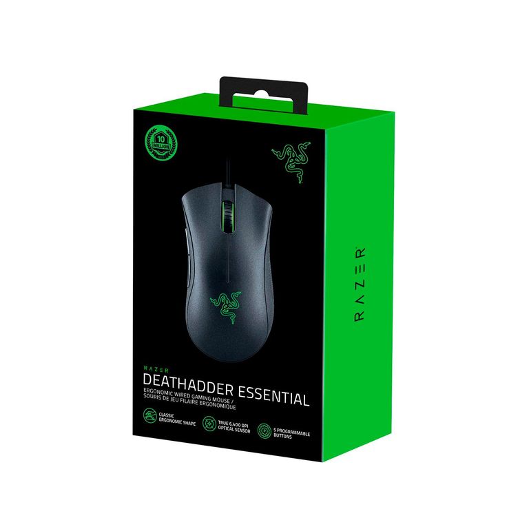 Mouse Deathadder Essential 6400 Dpi-Black