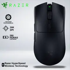 RAZER - MOUSE GAMER VIPER V3 HYPERSPEED SENSOR 30KDPI dura 280 hrs