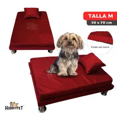 GENERICO - Cama para perro TARIMA DOG - Talla M - Rojo