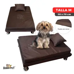 GENERICO - Cama para perro TARIMA DOG - Talla M - Marrón