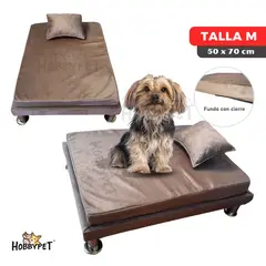 GENERICO - Cama para perro TARIMA DOG - Talla M - Beige