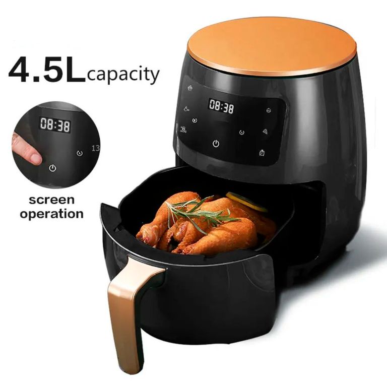 Freidora de Aire 6 Litros Antideslizante Sin Aceite Airfryer de 200°C