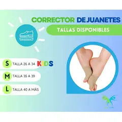FISIO CARE TU BIENESTAR PRIMERO - Corrector de juanete TALLA M BEIGE separador de dedos HALLUX VALGUS