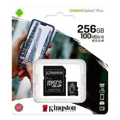 KINGSTON - Memoria Micro SD CANVAS 256GB Clase 10 100MB/S