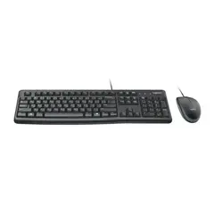 LOGITECH - Combo Teclado y Mouse con Cable MK120 Usb Español