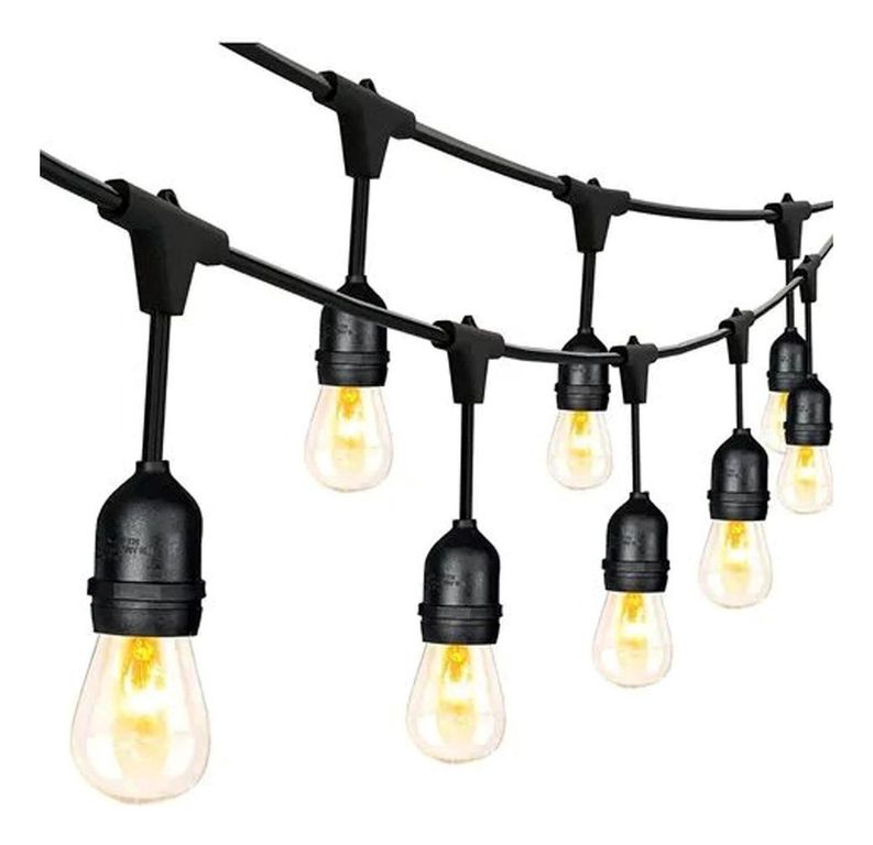 Guirnalda Terraza Patio 10 Mtr 20 Amp Incluidas