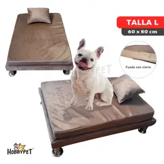 GENERICO - Cama para perro TARIMA DOG - Talla L - Beige