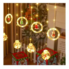 GENERICO - Luces de Navidad Led Guirnalda de Esferas Decoración Navidad Cálido