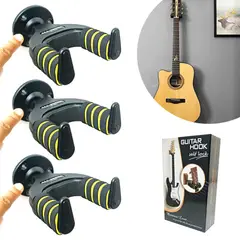 ALL SOUND - Soporte de guitarra de pared resistente SG-30D x3 unidades