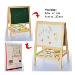 GENERICO - Pizarra Caballete Acrílica y Tiza