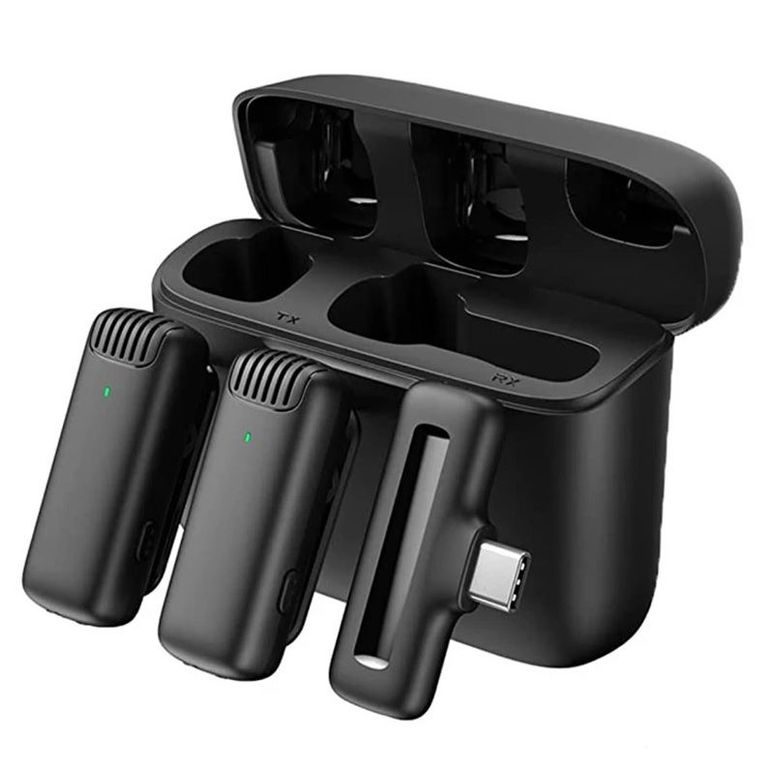 Micrófono Inalámbrico J13 Dual - Tipo C Para Celular - Redes Sociales