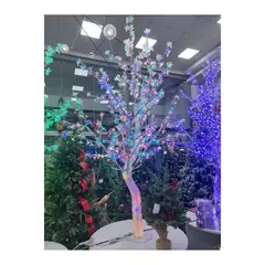 GENERICO - Árbol de Navidad bonsai con luz LED multicolor