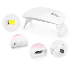 GENERICO - Mini Lampara UV Secadora de Uñas Color Aleatorio
