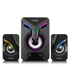 CYBERTEL - Parlante Gamer 2.1 RGB LED - EXXPERT - Para Pc O Laptop