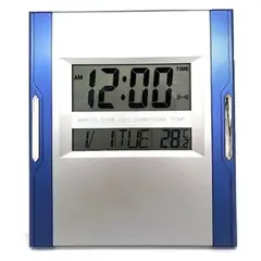 GENERICO - Reloj De Pared LED con Calendario y Temperatura Ambiente